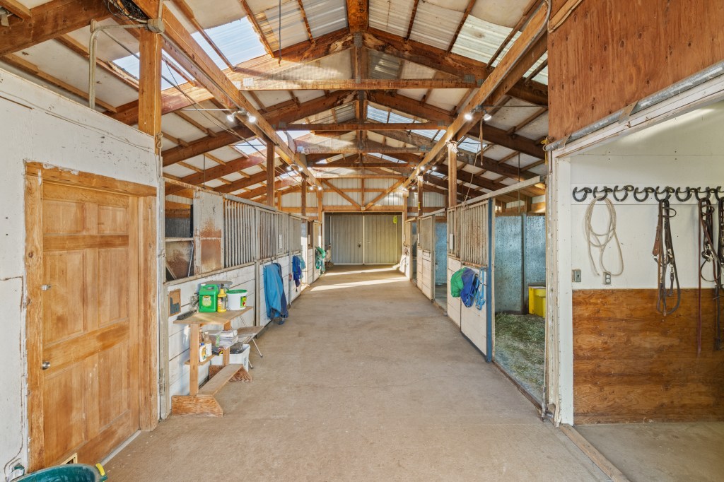 View of Alley in Barn